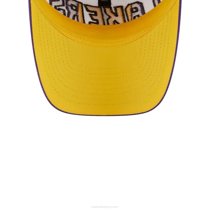 New Era la lakers nba back half purple 9twenty verstelbare pet BT242224