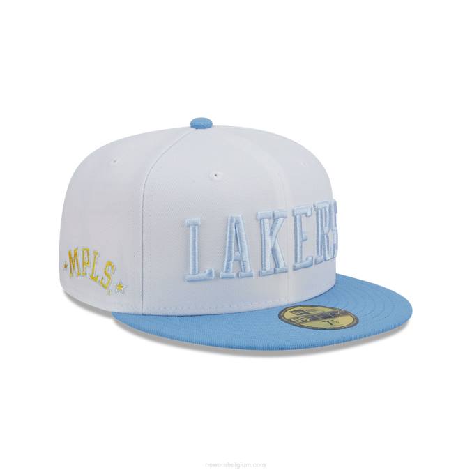 New Era la lakers nba klassieke witte 59fifty pet BT2422