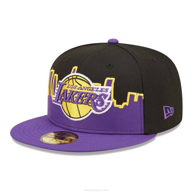 New Era la lakers nba tip off 2022 zwarte 59fifty getailleerde pet BT241129