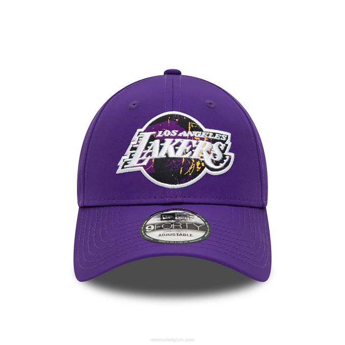 New Era la lakers print infill paarse 9forty verstelbare pet BT241566