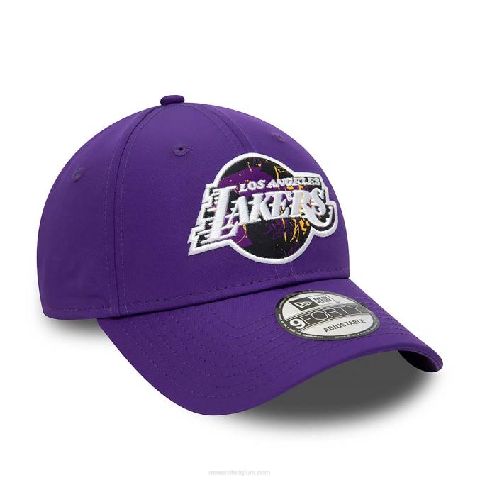 New Era la lakers print infill paarse 9forty verstelbare pet BT241566
