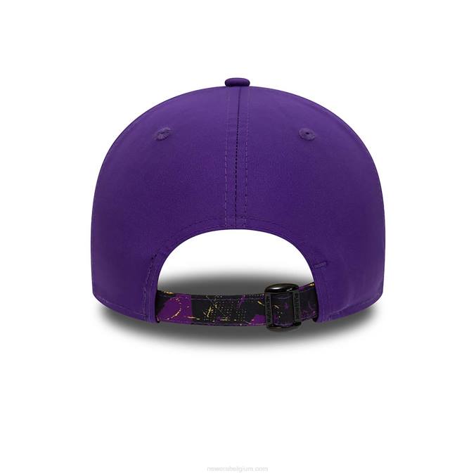 New Era la lakers print infill paarse 9forty verstelbare pet BT241566