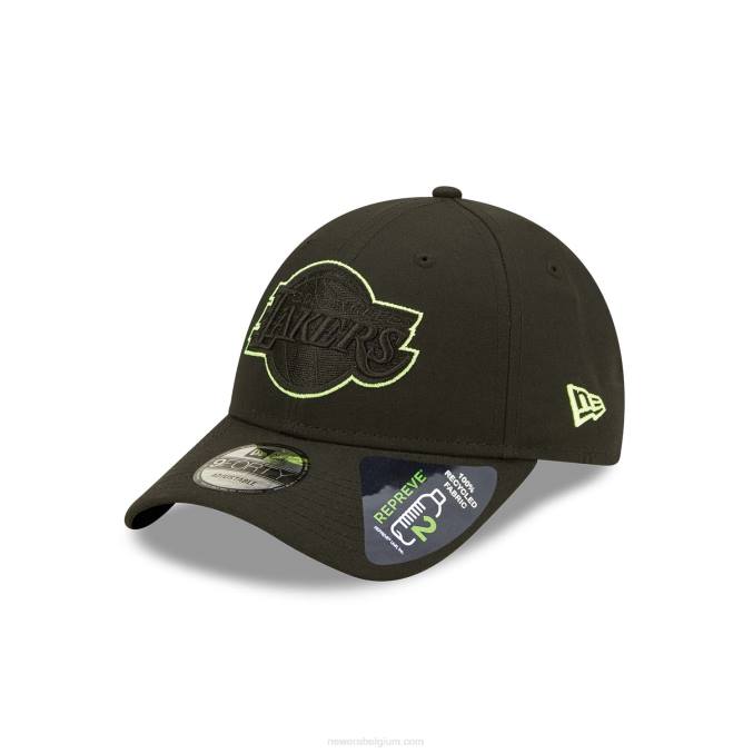 New Era la lakers repreve neon zwarte 9forty verstelbare pet BT241605