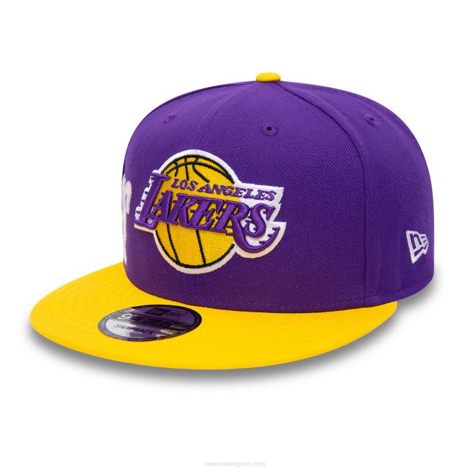 New Era la lakers side font paarse 9fifty snapback pet BT242026