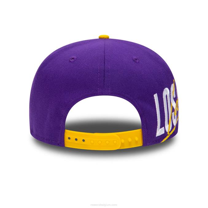New Era la lakers side font paarse 9fifty snapback pet BT242026