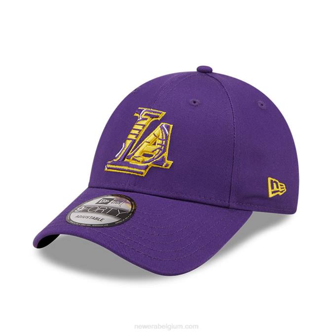New Era la lakers team logo kids paarse 9forty verstelbare pet BT241572