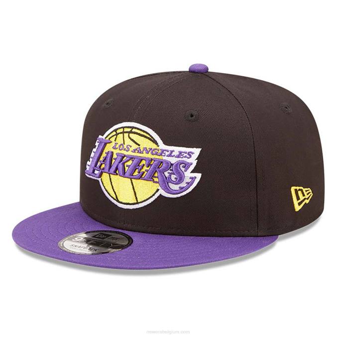 New Era la lakers team patch zwarte 9fifty snapback pet BT242111