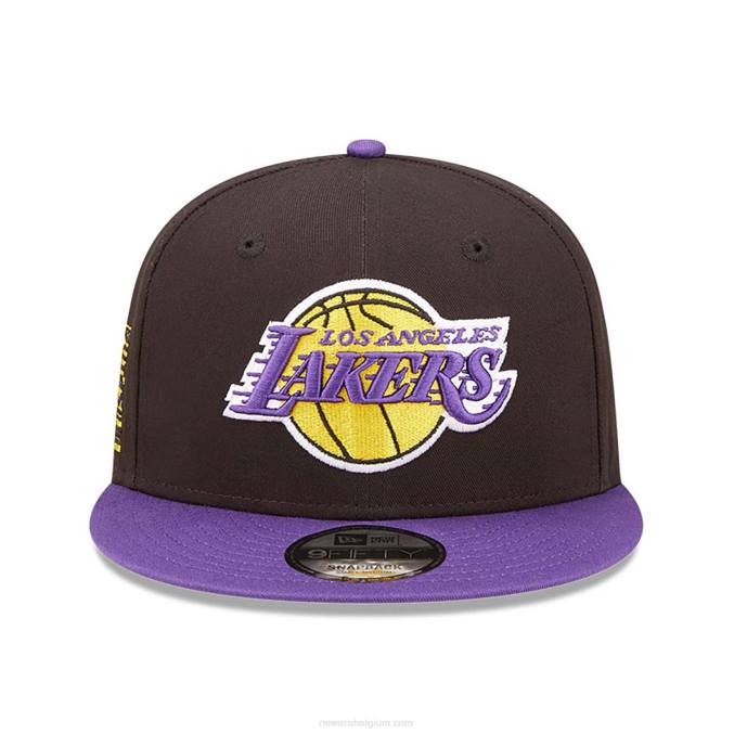 New Era la lakers team patch zwarte 9fifty snapback pet BT242111