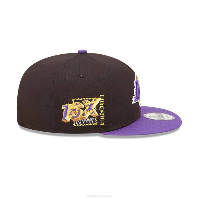 New Era la lakers team patch zwarte 9fifty snapback pet BT242111
