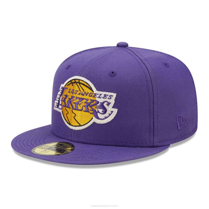 New Era la lakers twilight fantasy paarse 59fifty getailleerde pet BT241409