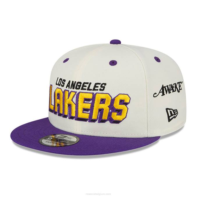 New Era la lakers wake witte 9fifty snapback pet BT241841