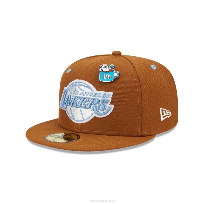 New Era la lakers warme chocolademelk 59fifty getailleerde pet BT241404