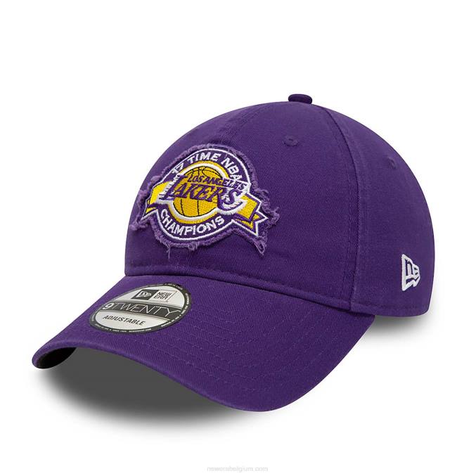 New Era la lakers wash woordmark paarse 9twenty verstelbare pet BT242211
