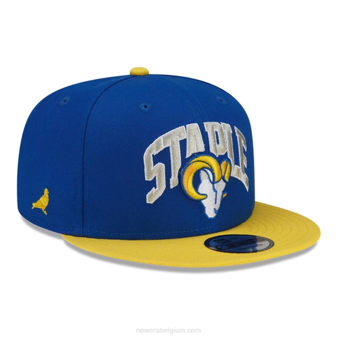 New Era la rams x nietje blauwe 9fifty snapback pet BT242028