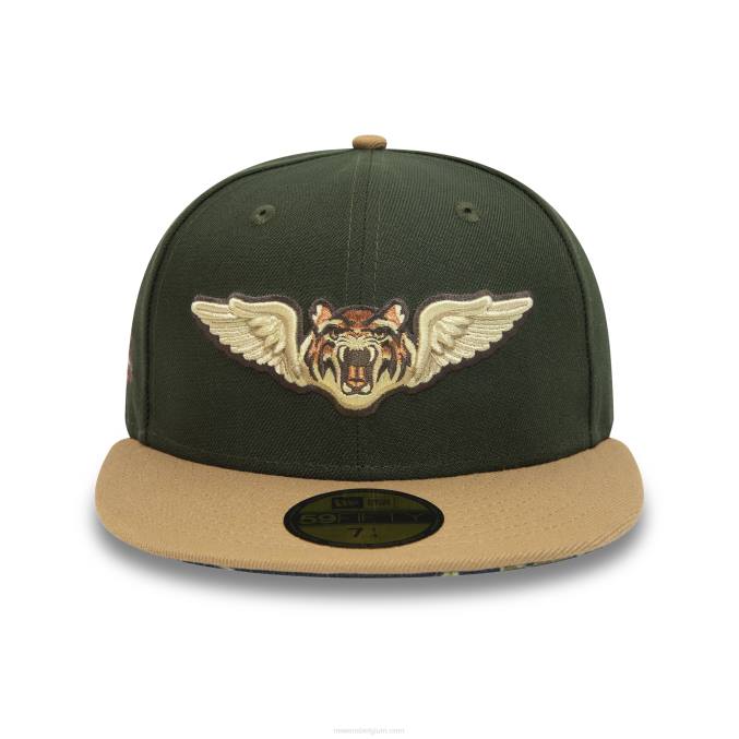 New Era lakeland tigers milb green 59fifty getailleerde pet BT241111