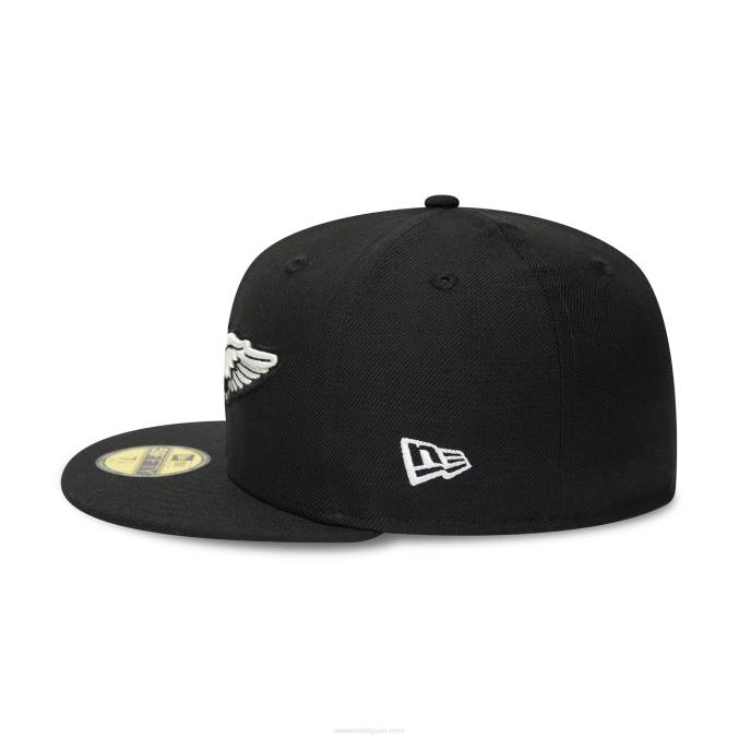 New Era lakeland tigers milb zwart 59fifty getailleerde pet BT241125