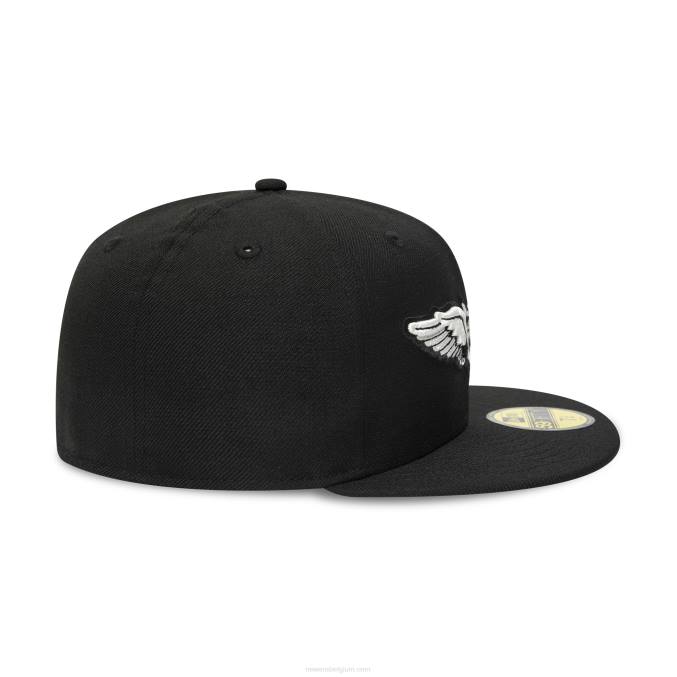 New Era lakeland tigers milb zwart 59fifty getailleerde pet BT241125