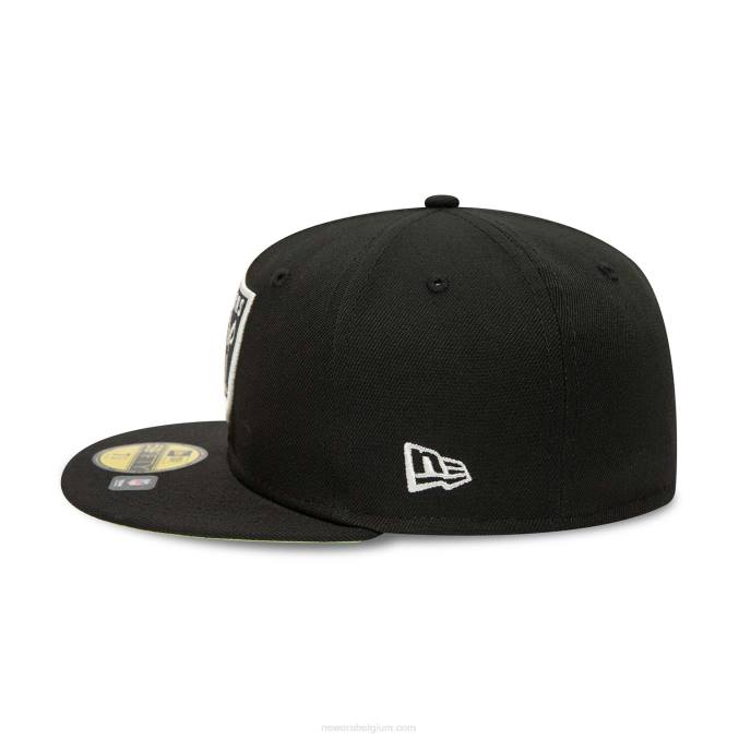 New Era las vegas raiders citrus pop zwart 59fifty getailleerde pet BT24463