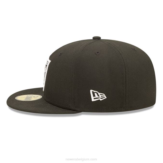 New Era las vegas raiders nfl side split zwarte 59fifty fitted cap BT241326