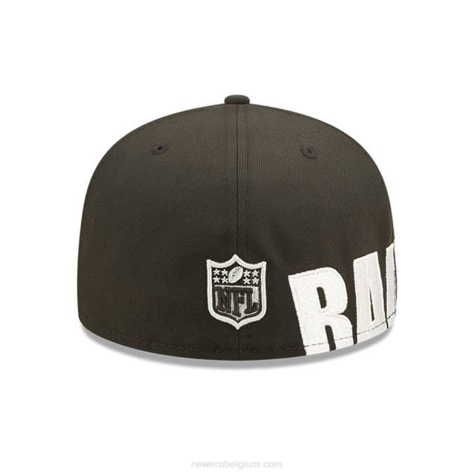 New Era las vegas raiders nfl side split zwarte 59fifty fitted cap BT241326