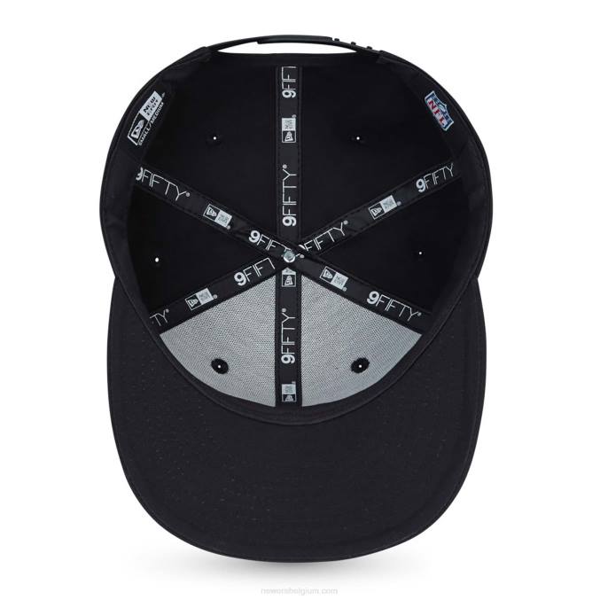 New Era las vegas raiders nfl zwart op zwart 9fifty cap BT242056