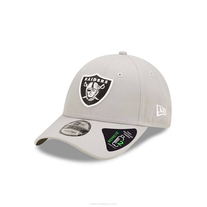 New Era las vegas raiders repreve grijze 9forty verstelbare pet BT241503