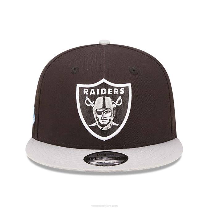 New Era las vegas raiders team patch zwarte 9fifty snapback pet BT242098