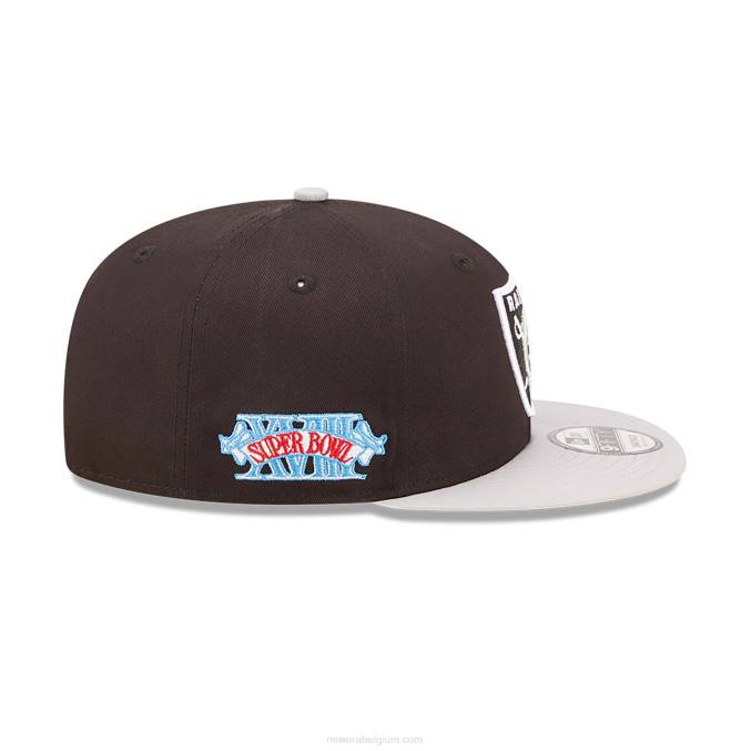 New Era las vegas raiders team patch zwarte 9fifty snapback pet BT242098