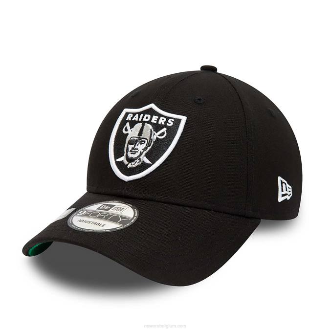 New Era las vegas raiders team side patch zwarte 9forty verstelbare pet BT241778