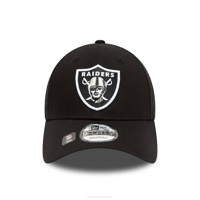 New Era las vegas raiders team side patch zwarte 9forty verstelbare pet BT241778