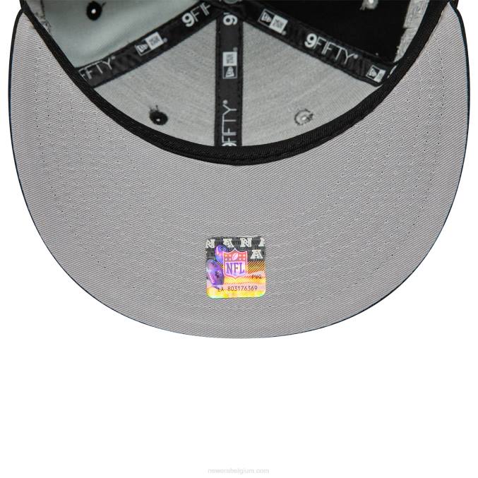 New Era las vegas raiders teamsplit zwarte 9fifty snapback pet BT241942