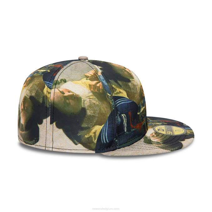 New Era le louvre all-over print 59fifty getailleerde pet BT24739