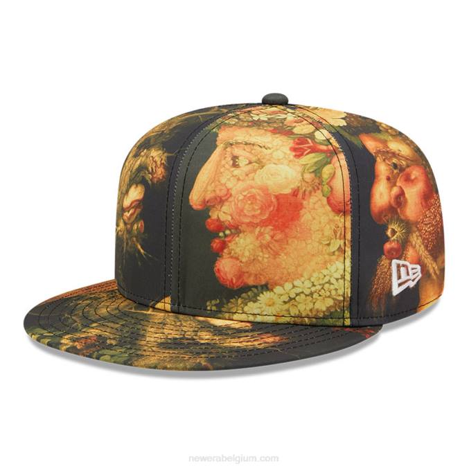 New Era le louvre print vier seizoenen 59fifty getailleerde pet BT24540