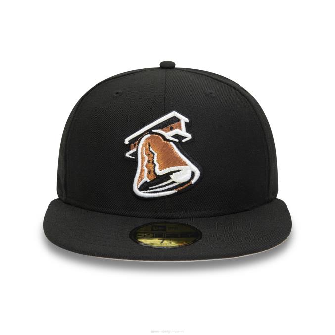 New Era lehigh valley ironpigs milb zwart 59fifty getailleerde pet BT24335