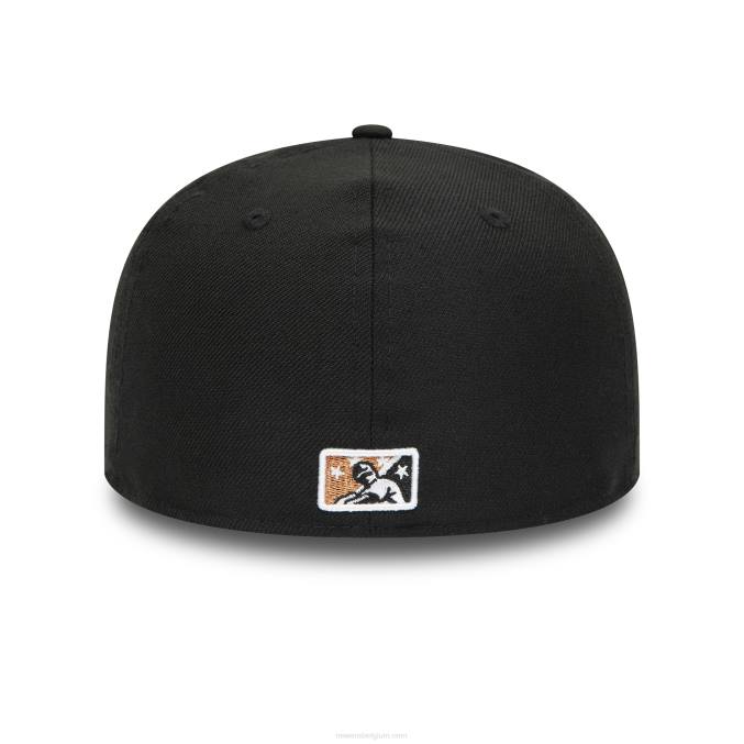 New Era lehigh valley ironpigs milb zwart 59fifty getailleerde pet BT24335