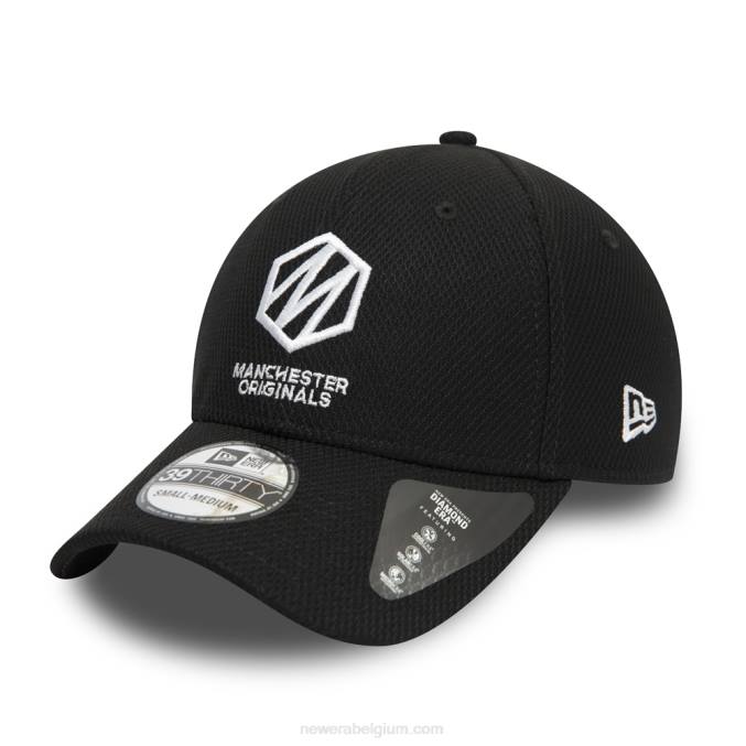 New Era manchester originals de honderd diamanten tijdperk zwarte 39thirty cap BT242147
