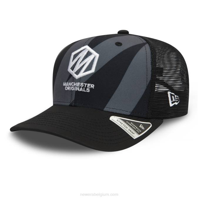New Era manchester originals de honderd zwarte 9fifty stretch snap cap BT242095