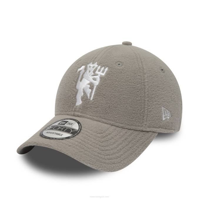 New Era manchester united dames borg grijs 9forty verstelbare pet BT241638