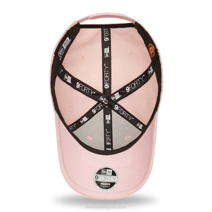 New Era manchester united dames borg roze 9forty verstelbare pet BT241466