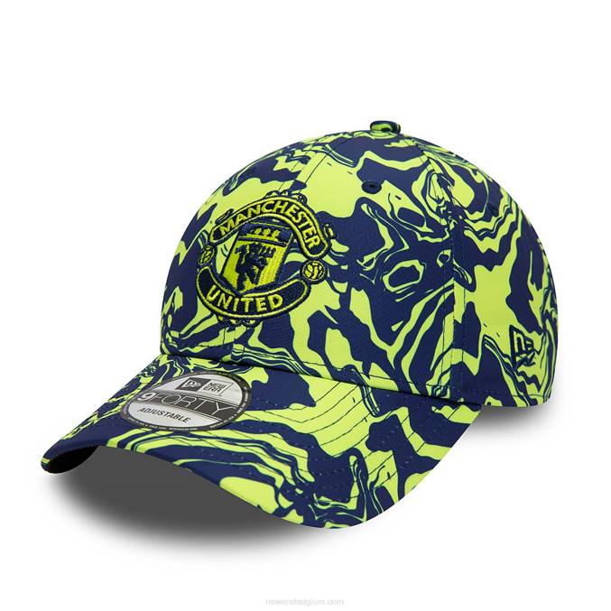 New Era manchester united fc all over print donkerblauwe 9forty verstelbare pet BT241698