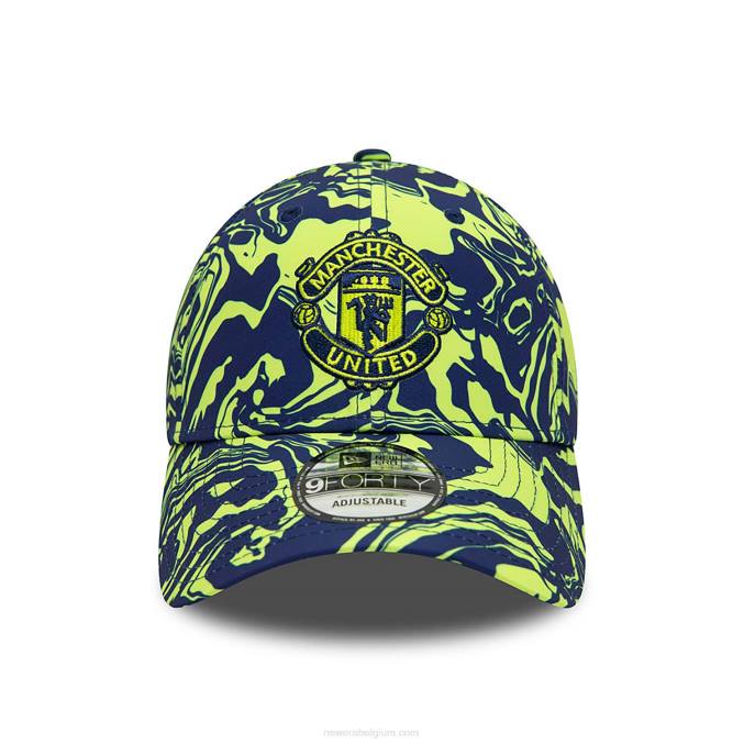 New Era manchester united fc all over print donkerblauwe 9forty verstelbare pet BT241698