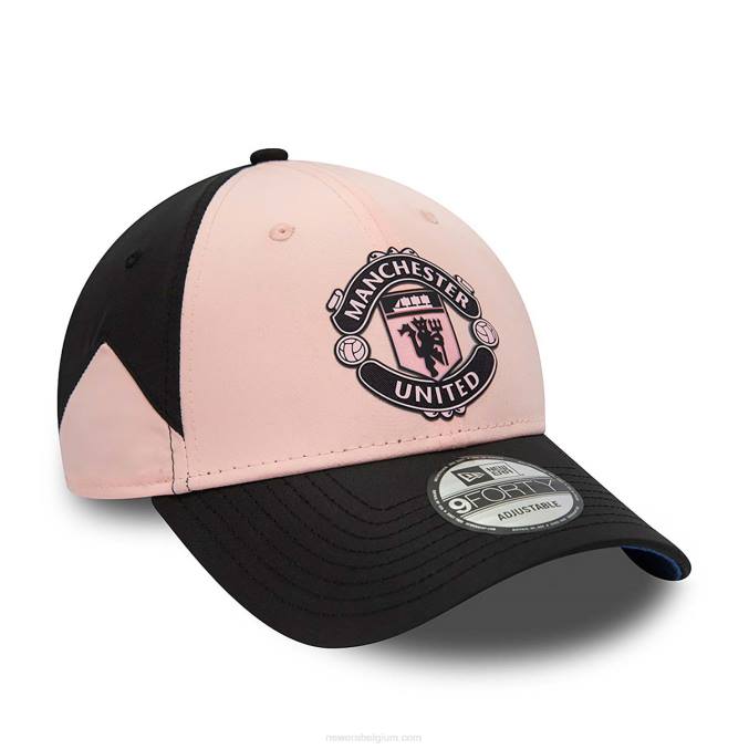 New Era manchester united fc poly pastelroze 9forty verstelbare pet BT241732