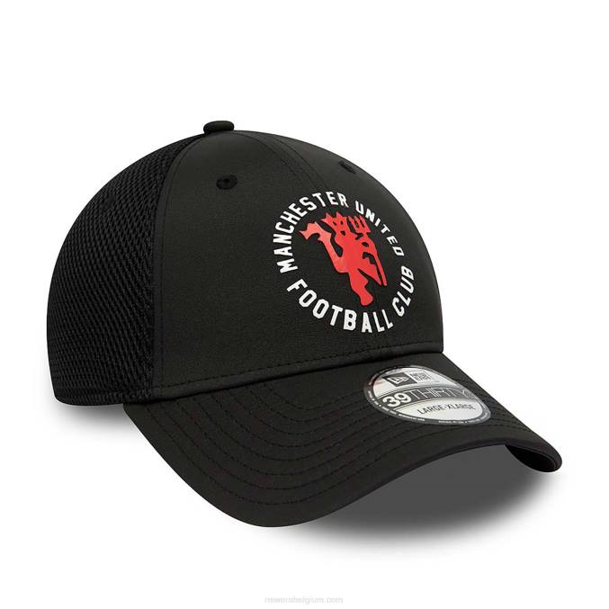 New Era manchester united fc spacer zwart 39thirty stretch fit pet BT242195