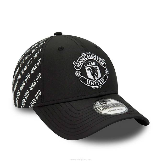 New Era manchester united fc tonale zwarte 9forty verstelbare pet BT241780