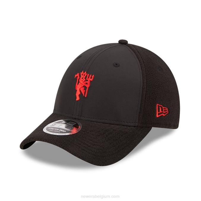 New Era manchester united fleece zwarte 9fifty stretch snap cap BT241833