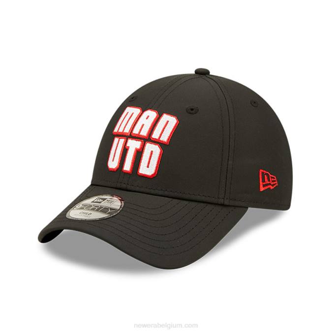 New Era manchester united wordmark jeugd zwarte 9forty verstelbare pet BT241785