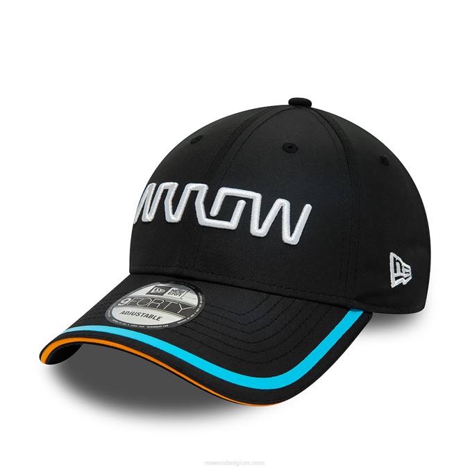 New Era mclaren arrow zwarte 9forty verstelbare pet BT241693