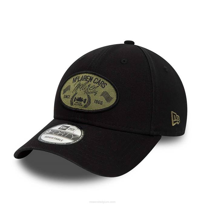 New Era mclaren racing zwarte 9forty verstelbare pet BT241666