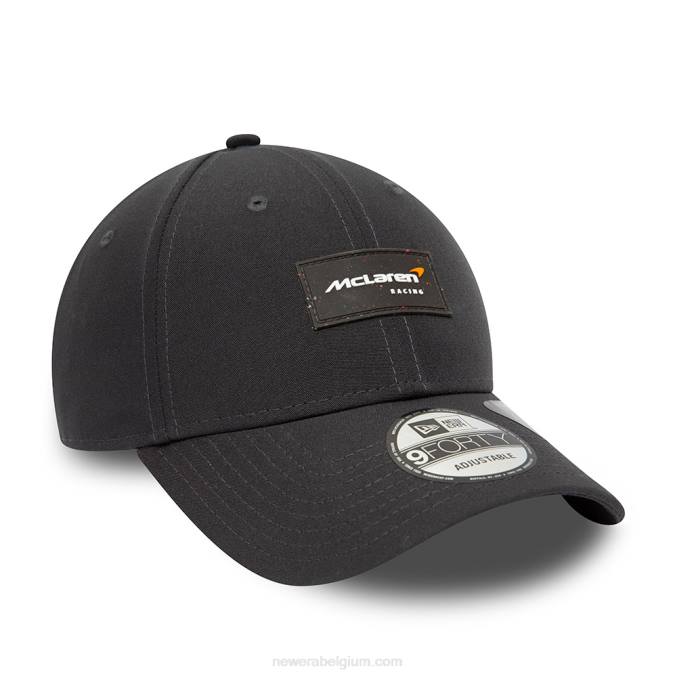 New Era mclaren repreve donkergrijze 9forty verstelbare pet BT241662