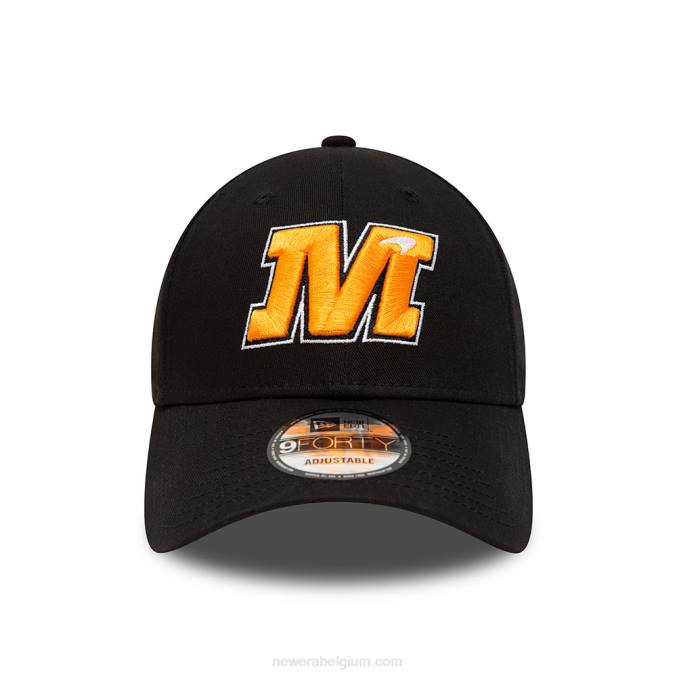 New Era mclaren zwarte 9forty verstelbare pet BT241447